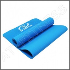 เสื่อโยคะ YOGA MAT TPE หนา 6 มิลลิเมตร สีน้ำเงิน มือหนึ่ง ส่งฟรี